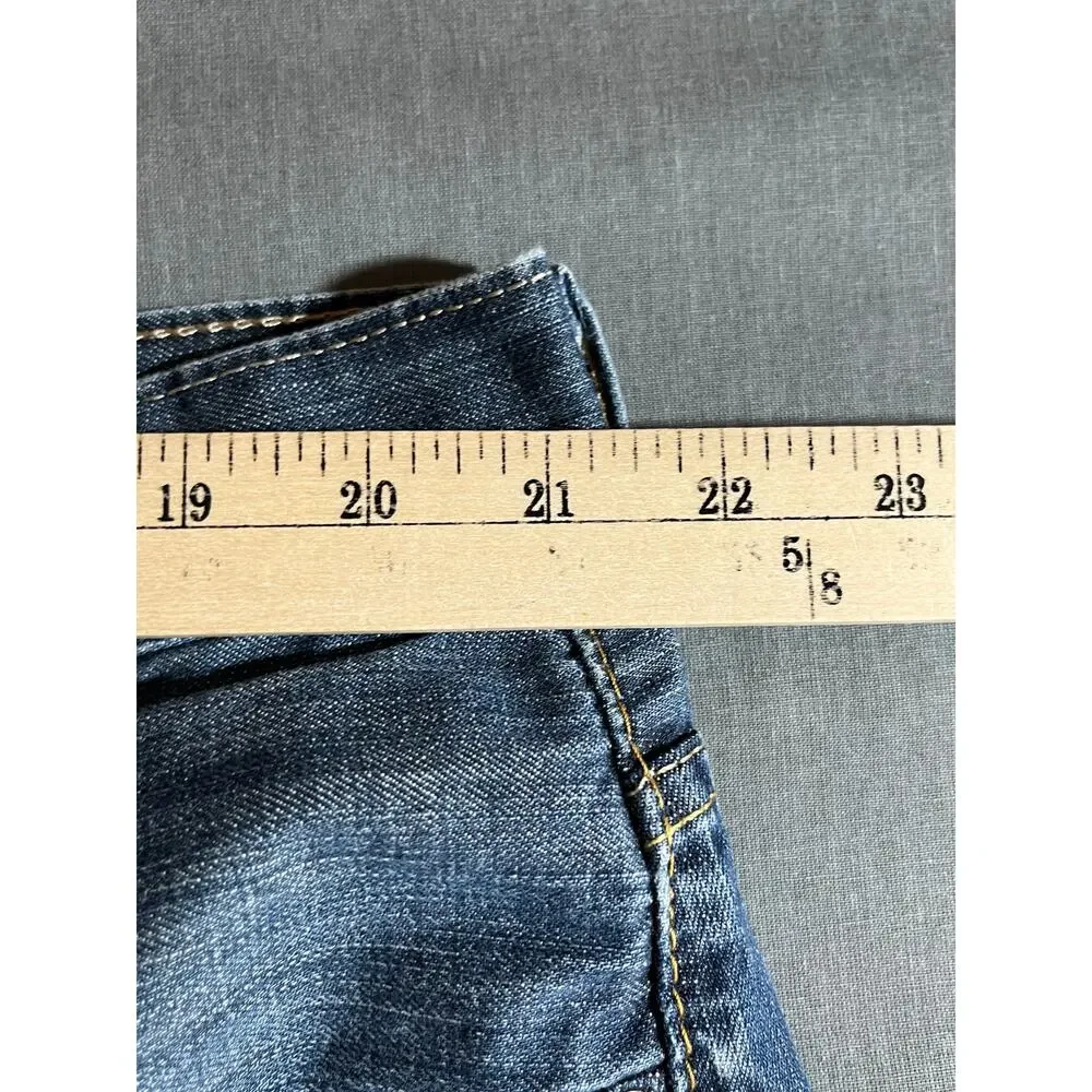 Levi's 569 Denim Shorts Mens Size 44 Blue Dark Wash Loose Fit Straight Work‎